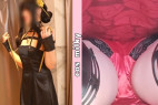 【フェチ撮】素人コスプレイヤーさんにお願い事_ローションたっぷり手コキ_直下パンチラにハ〇撮り_Act.001_ス〇イファ〇リー ヨ〇