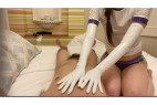 てかてか光沢ブルマの真面目系委員長がエナメル白手袋でしこしこそしてフェラ!